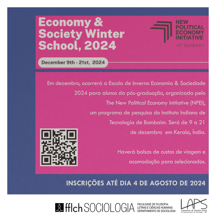 Economy & Society Winter School - Inscrições abertas 